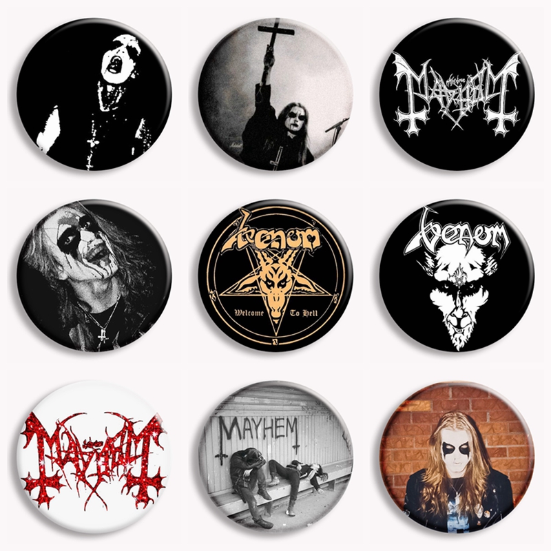 Vintage Collectible Pins - Rock Mayhem Band Zachte Knop Pin