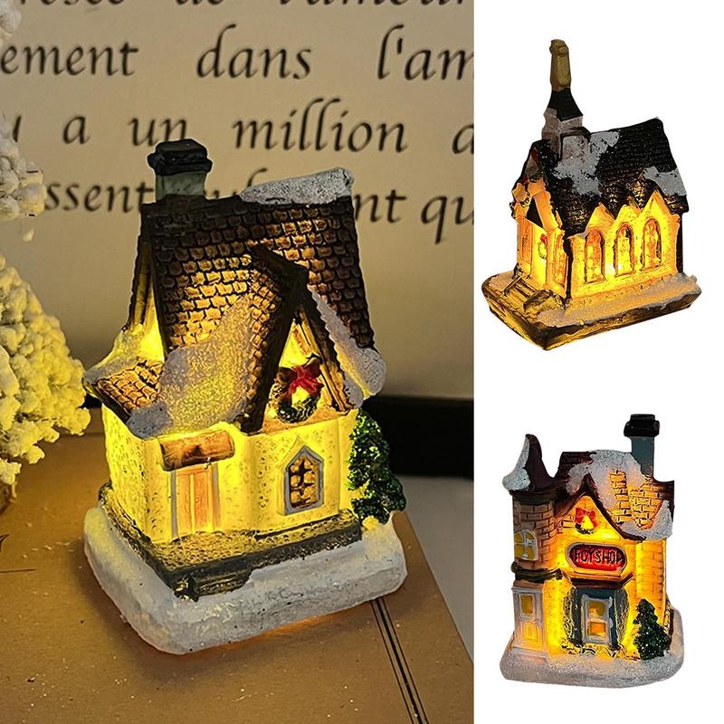 Collectible Vintage Lamps - Kerstdorphuizen Vintage nep boerderij nachtlampje esthetische