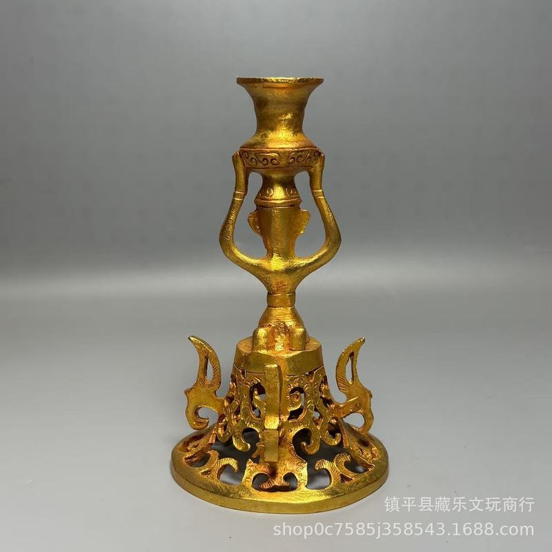 Collectible Vintage Lamps - Antiek Sanxingdui-replica van een handvatbare schatvaas