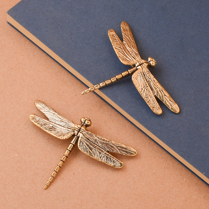 Vintage Collectible Dolls - Nieuw【Vintage Brass Dragonfly Ornament Mini Doll