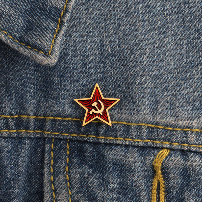 Vintage Collectible Pins - USSR rode ster badge reversspeldjes symbool