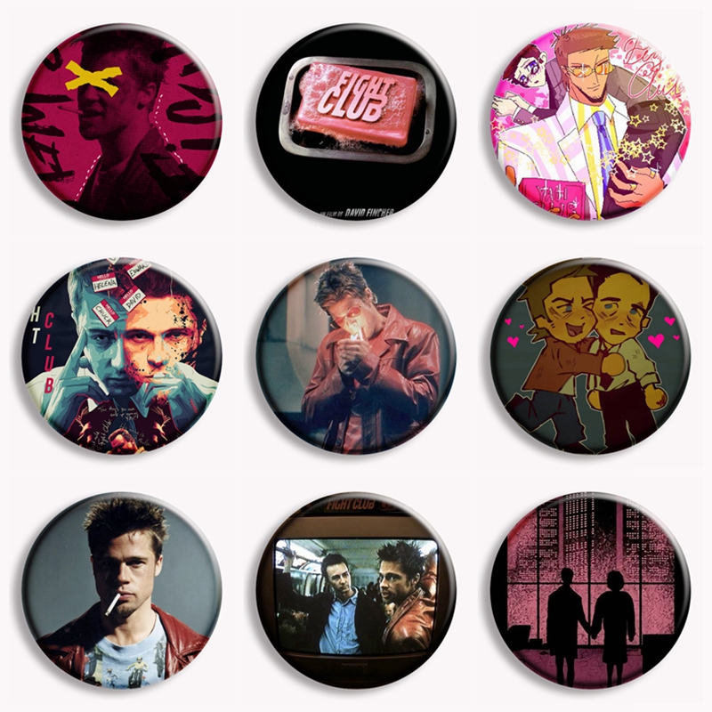 Vintage Collectible Pins - Retro Classic Film Fight Club Zeep