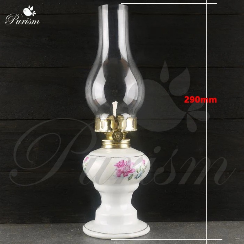 Collectible Vintage Lamps - Vintage paardenkerosinelamp, oude olielamp, oude bronzen