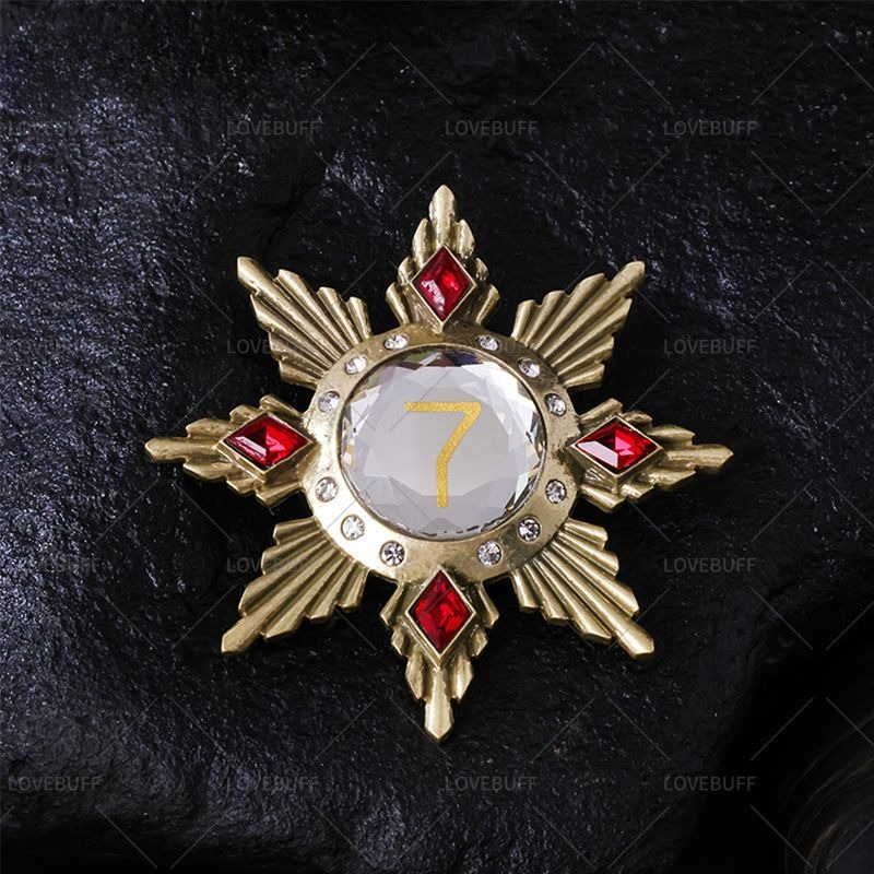 Gouden stervormige nummer 7 br - Vintage Collectible Pins recensie en prijs