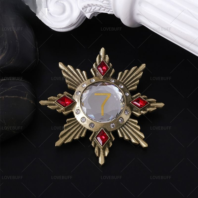 Gouden stervormige nummer 7 br - Vintage Collectible Pins recensie en prijs