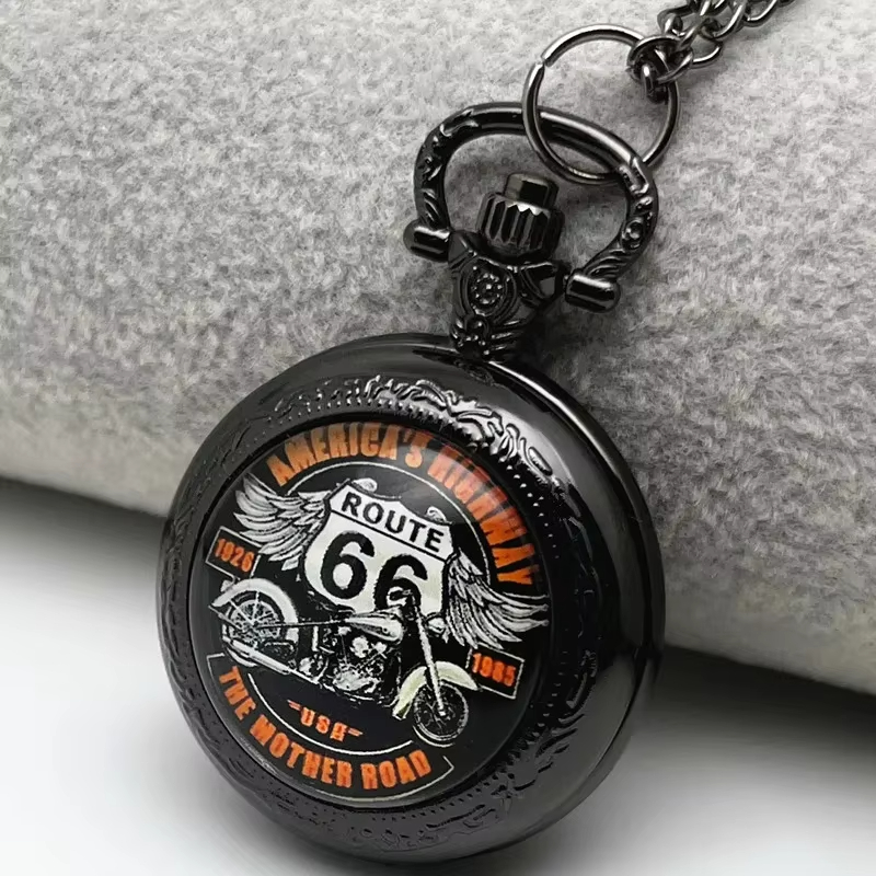 Zwart Retro Route 66 Motorfiet - Vintage Collectible Glass recensie en prijs