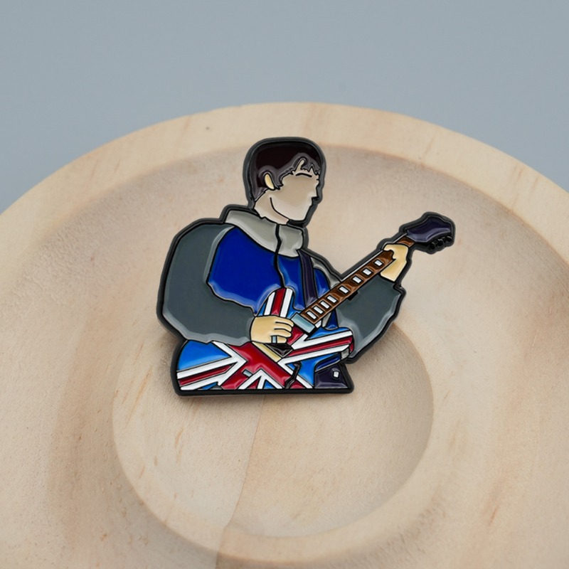Vintage Britse rockgitaar emai - Vintage Collectible Pins recensie en prijs