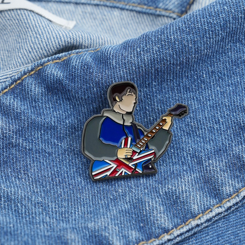 Vintage Britse rockgitaar emai - Vintage Collectible Pins recensie en prijs