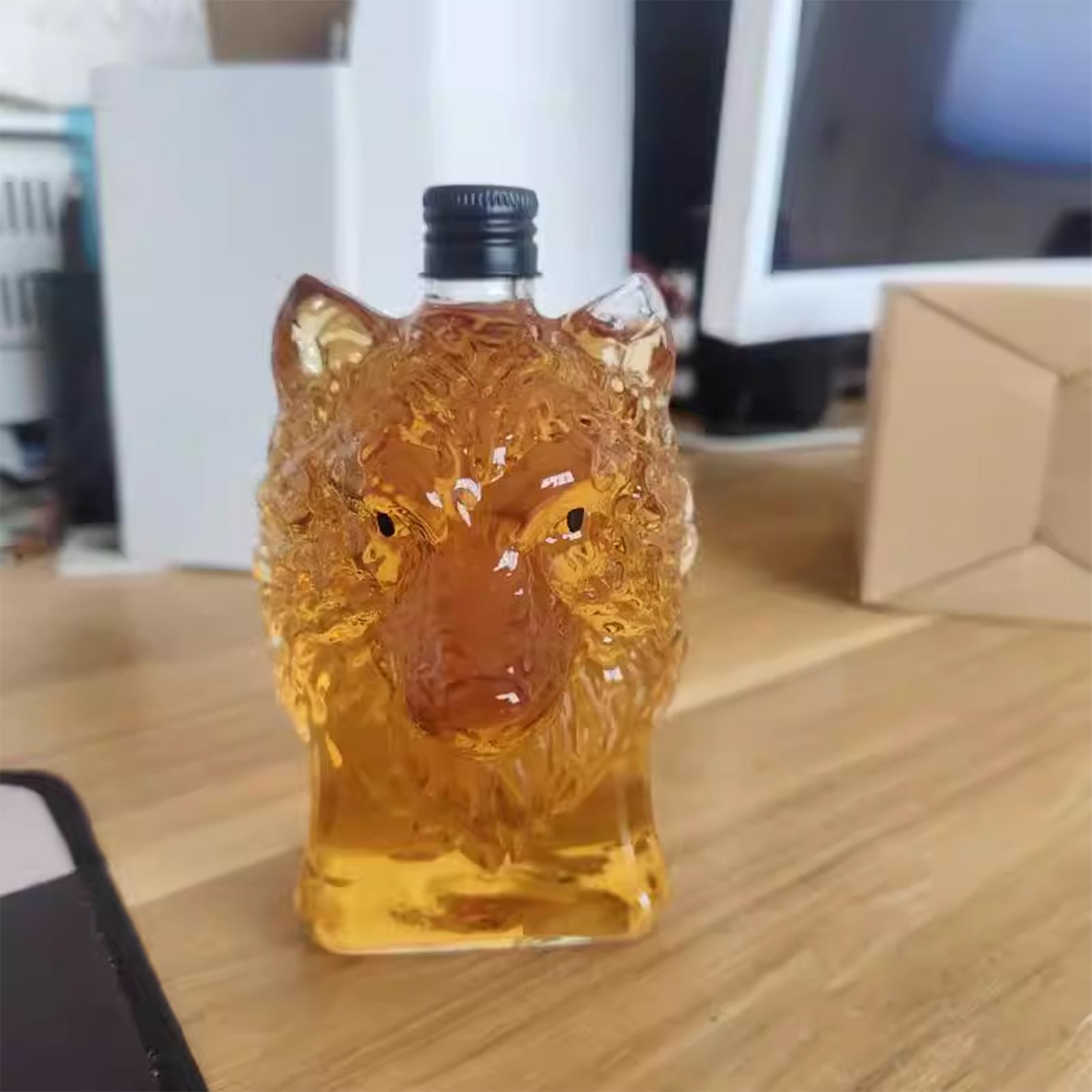 Whiskeyfles Wolfvormige wijnbe - Vintage Collectible Glass recensie en prijs