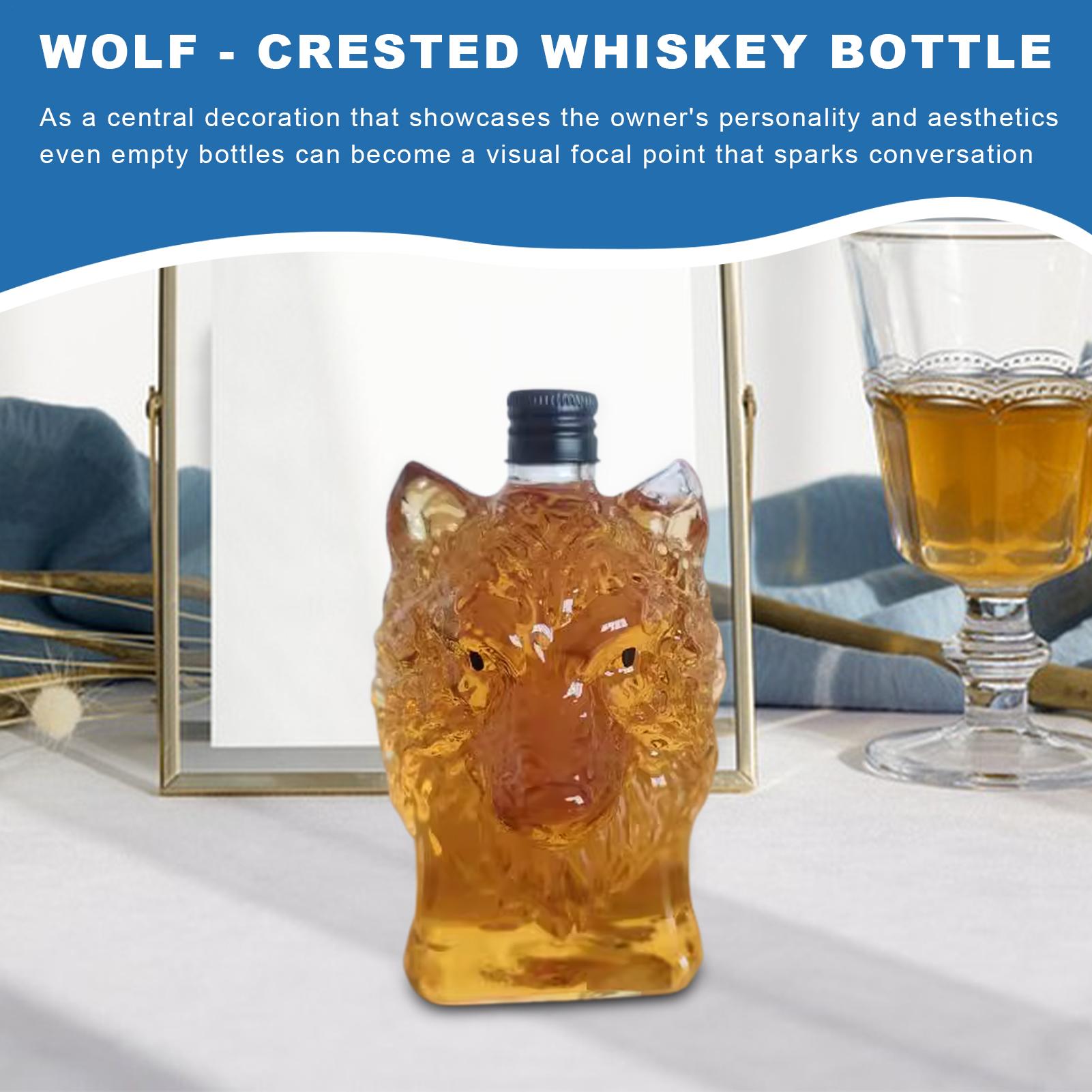 Whiskeyfles Wolfvormige wijnbe - Vintage Collectible Glass recensie en prijs