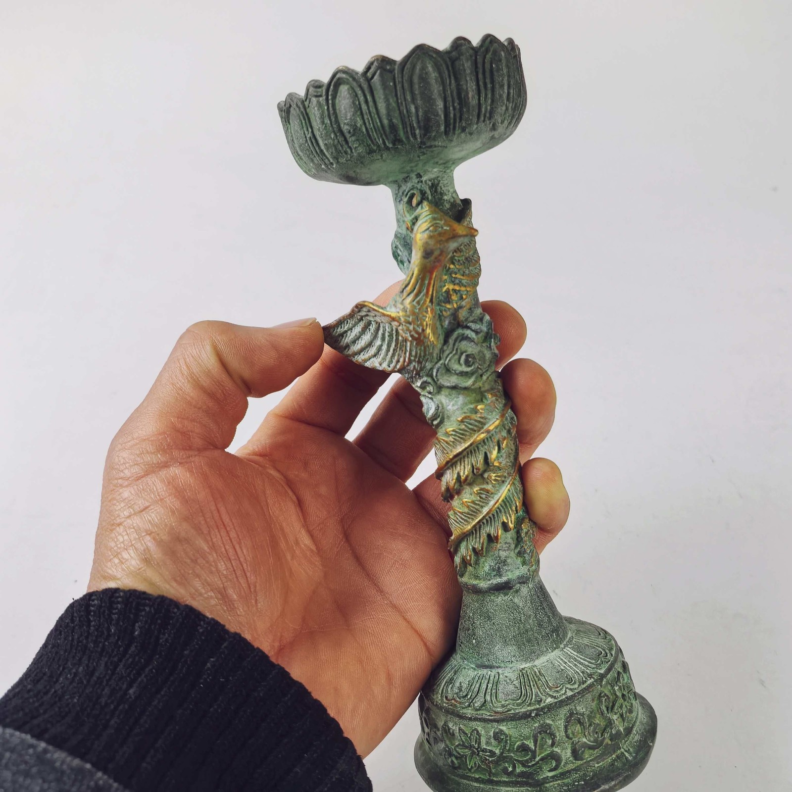 Oud bronzen reliëf, gegraveerd - Collectible Vintage Lamps recensie en prijs