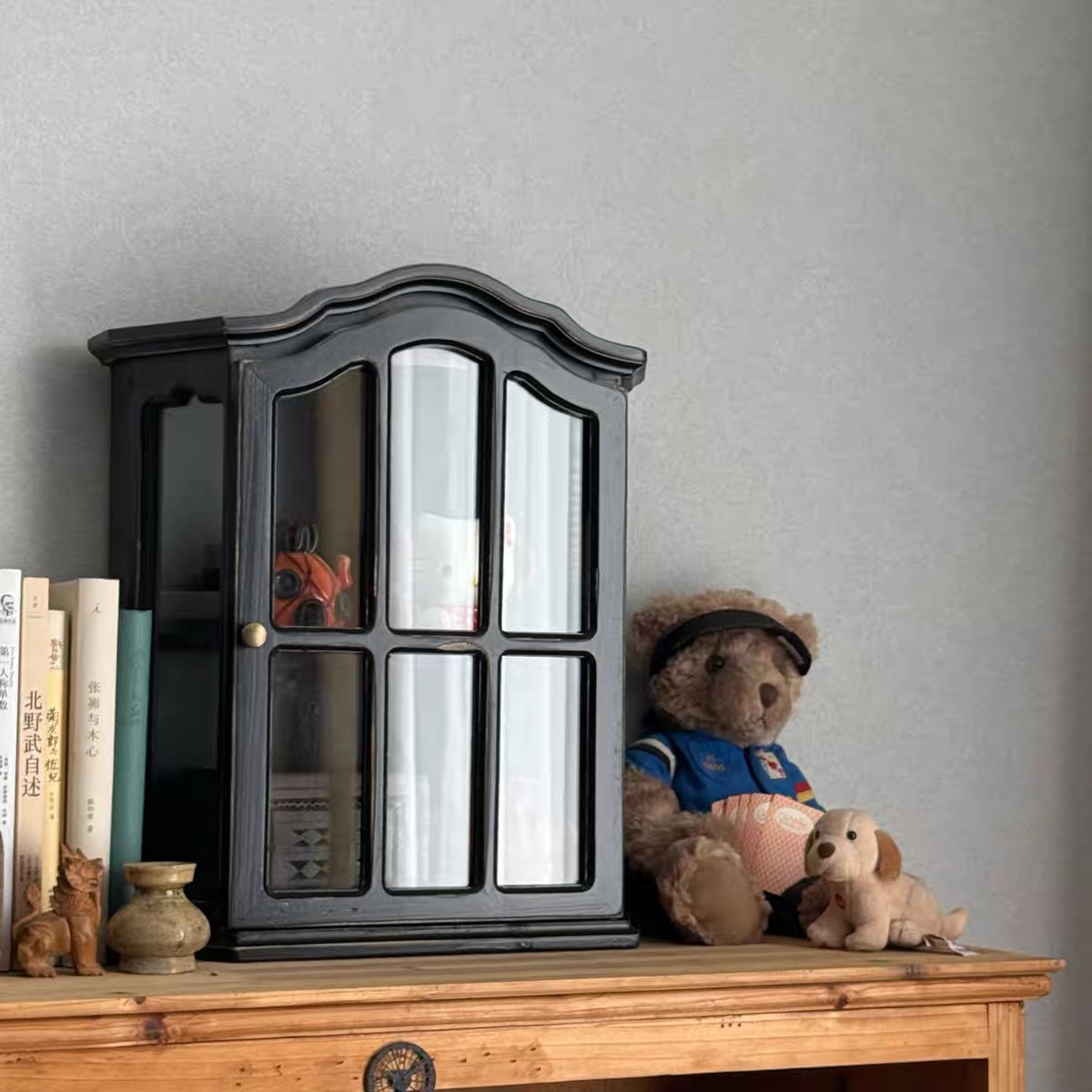 Vintage wandkast van verweerd  - Vintage Collectible Glass recensie en prijs