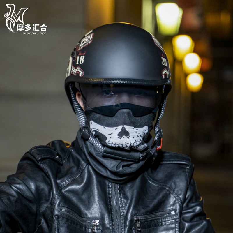 Retro motorhelmen voor heren V - Lens Cap Vintage recensie en prijs