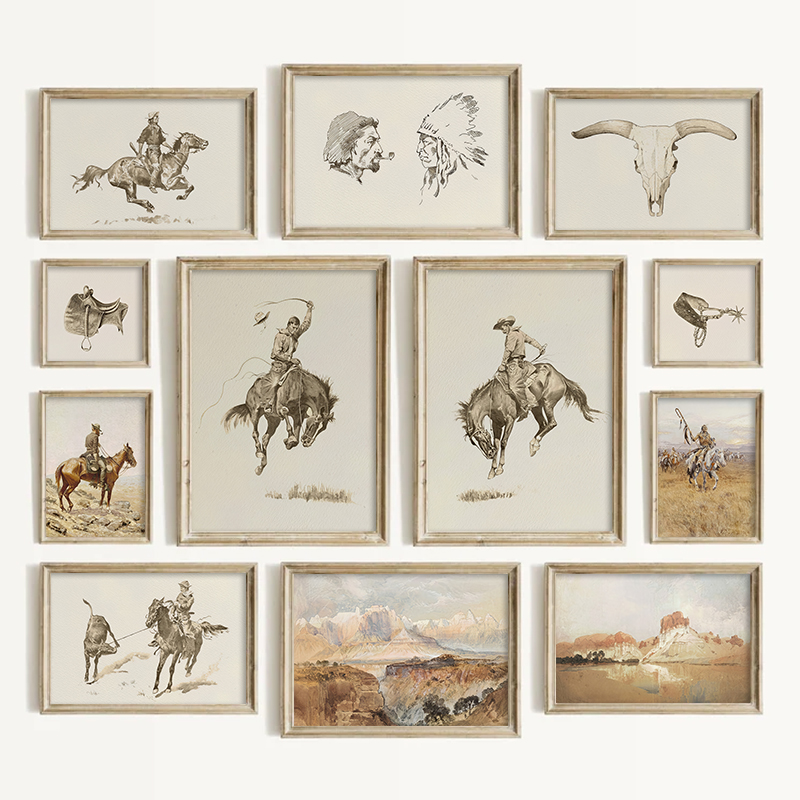 Zuidwestelijke stijl cowboy wa - Vintage Things Collection recensie en prijs