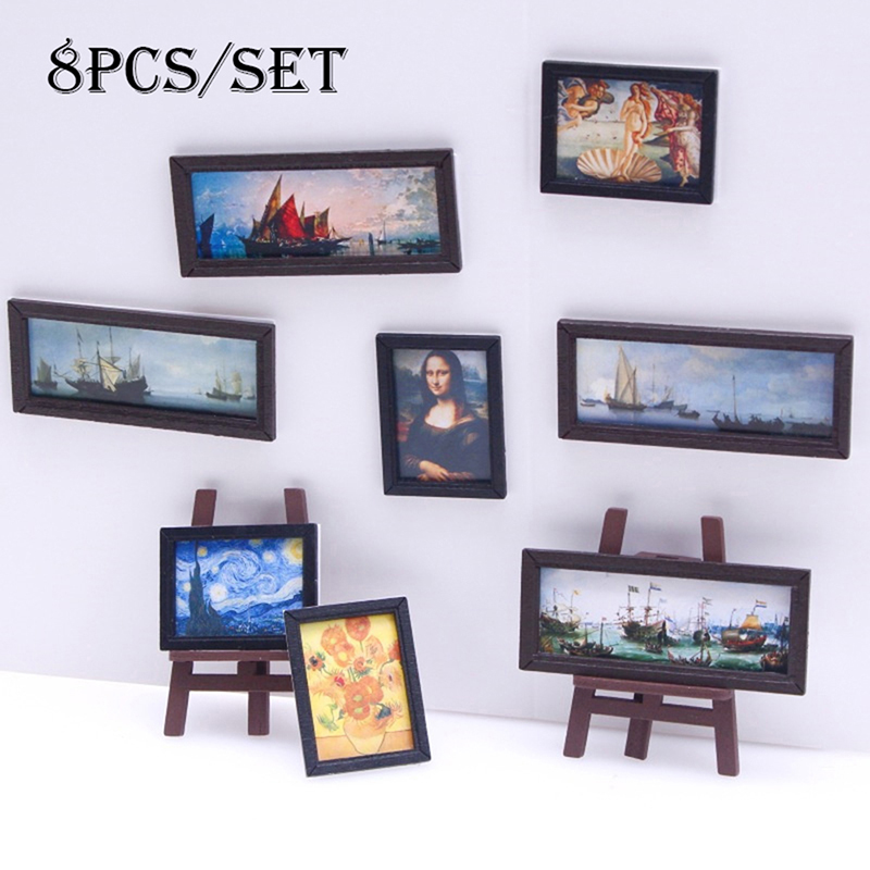 8 stks/set 1:12 Poppenhuis Min - Vintage Collectible Dolls recensie en prijs